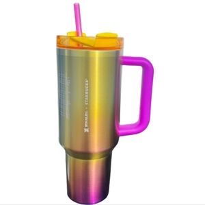 Stanley Starbucks summer 2024 40 oz tumbler 40oz rainbow green purple